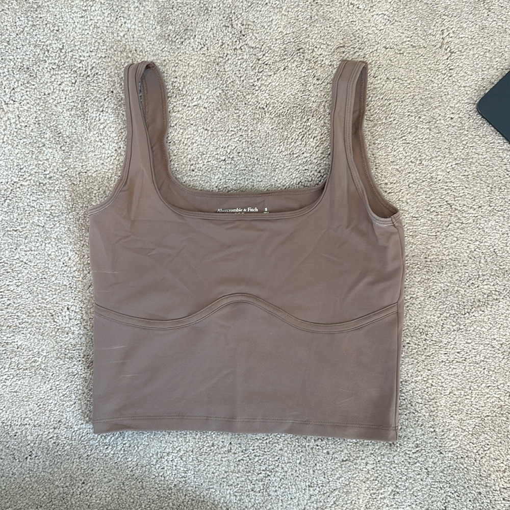 ABERCROMBIE & FITCH - Corset Crop Tank - Mauve - S